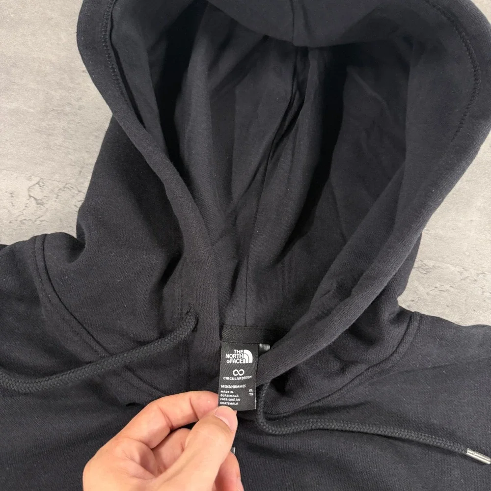 The North Face Hoodie Men XL Box Logo Denali NSE Black Mint Blue Graphic NEW $60